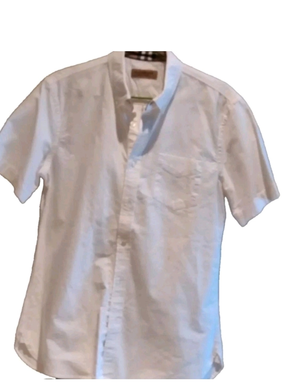 Burberry London Mens M Strech White Cotton Shirt... Like New - Picture 3 of 13